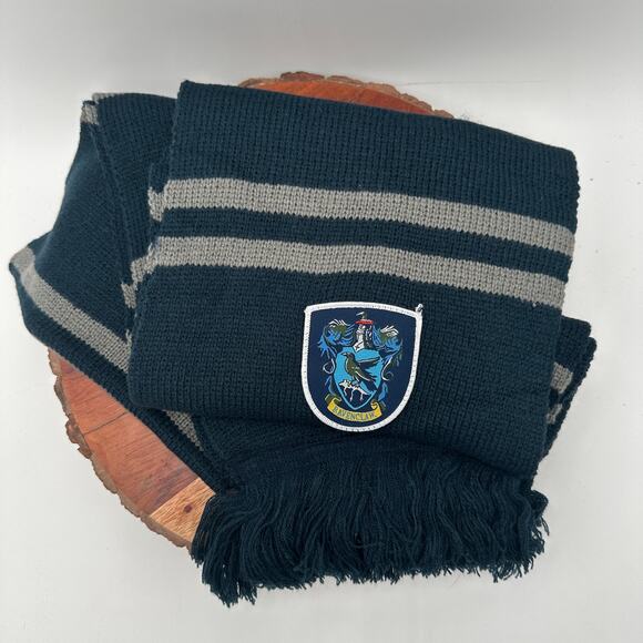 Hogwarts RAVENCLAW Knit Scarf and Socks Luna Lovegood Halloween Cosplay Costume - Picture 3 of 9